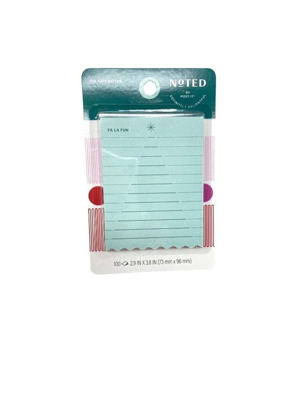 Noted by Post-it® Sticky Notes Green Lined Mini List Notes Sticky Note Pad - Picture 6 of 7
